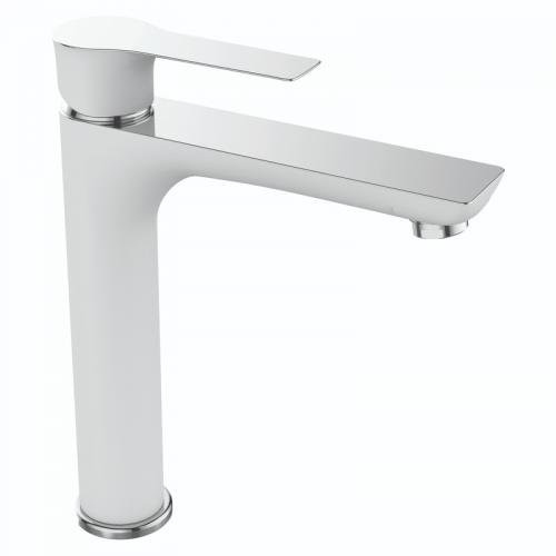 Змішувач для умивальника Mixxus Premium Eva 001 High Білий (MI5809) Змішувач для умивальника Mixxus Premium Eva 001 High Білий (MI5809)