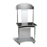 Стіл комп'ютерний Тиса Мебель СК-4 Алюміній Венге 1530x600x700 мм Стіл комп'ютерний Тиса Мебель СК-4 Алюміній Венге 1530x600x700 мм