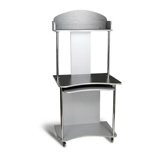 Стіл комп'ютерний Тиса Мебель СК-4 Алюміній Венге 1530x600x700 мм Стіл комп'ютерний Тиса Мебель СК-4 Алюміній Венге 1530x600x700 мм