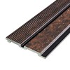 Декоративна стінова рейка Sticker Wall PS 2900x120x12 мм Коричнево-чорний (SW-00001747)