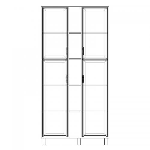 Шафа-Пенал Тиса Мебель ШС-105 Дуб сонома 205x35x100 см Шафа-Пенал Тиса Мебель ШС-105 Дуб сонома 205x35x100 см