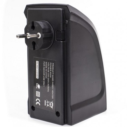 Портативний тепловентилятор міні електрообігрівач в розетку Handy heater дуйка 400 Вт Чорний