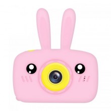 Дитяча Фотокамера Kids Funny Camera 3.0 Pro Протиударний Фотоапарат 12 Mpx Full HD 1920x1080P зйомка Рожевий + Карта 16Гб