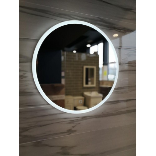 Дзеркало Turister кругле 60см із переднім LED підсвічуванням кільце без рами (ZPP60)
