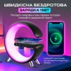 Лампа-нічник Digital 5 в 1 GGB RGB XXL з бездротовою зарядкою 15W та Bluetooth колонкою Чорний (NH-69)