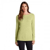 Пуловер Eddie Bauer Women Lux Thermal Crewneck Sweater HTR S Жовтий (0303LYH-S)