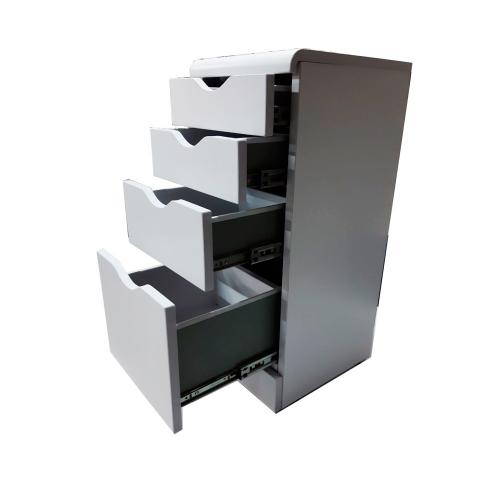 Комод The Mix Stairs 4 ящики 70 см білий Комод The Mix Stairs 4 ящики 70 см білий