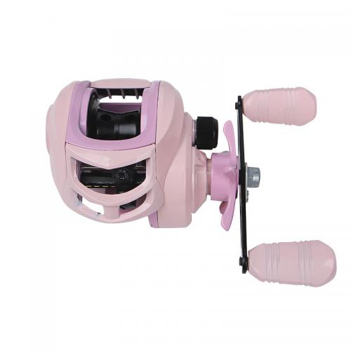 Котушка рибальська мультиплікаторна yumoshi AK 201 Pink-Black Left 6294-85958 Котушка рибальська мультиплікаторна yumoshi AK 201 Pink-Black Left 6294-85958
