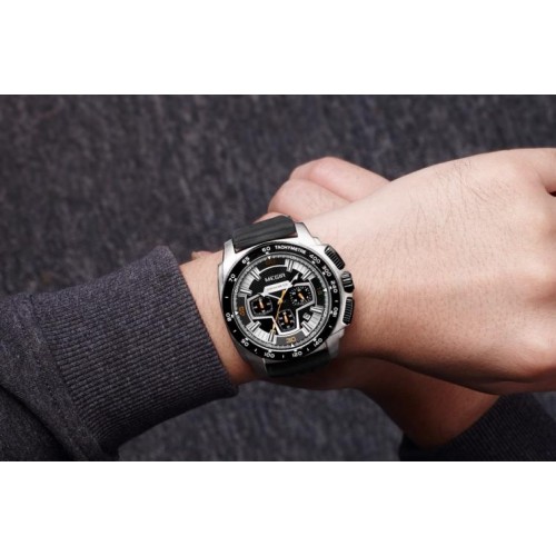 Чоловічий годинник Megir 2056 Todest Silver/Black