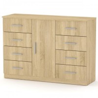 Комод Компаніт 8+1 Дуб сонома (120х39х85 см) Комод Компаніт 8+1 Дуб сонома (120х39х85 см)