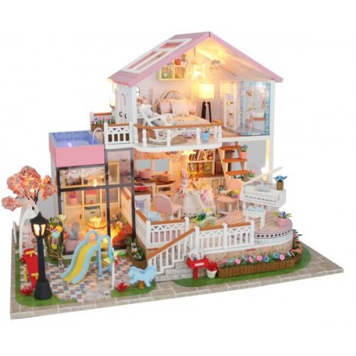 Ляльковий будиночок 3D Румбокс CuteBee DIY DollHouse Вілла (V787SD) Ляльковий будиночок 3D Румбокс CuteBee DIY DollHouse Вілла (V787SD)