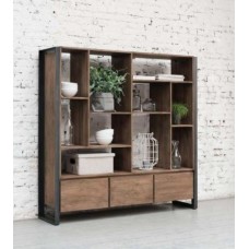 Стелаж для зберігання в стилі Loft NS-1951 1730x1560x350 мм Черный