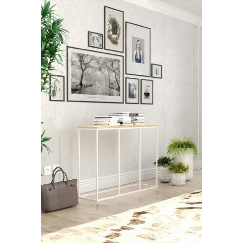 Консоль для дому в стилі Loft NS-366 830x1100x300 мм Черный