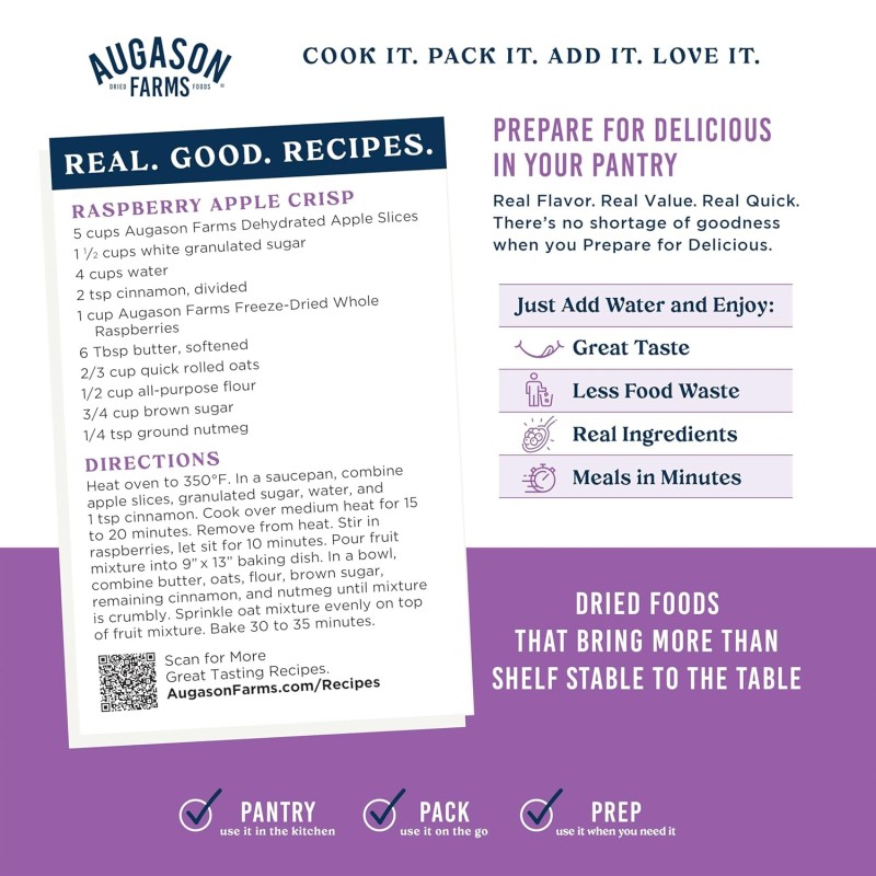 Сублімована малина з великим терміном придатності 30 років Augason Farms, 23 порції