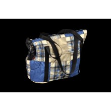 Сумка-перенесення для котів та собак Мур-Мяу Синя у клітку Сумка-перенесення для котів та собак Мур-Мяу Синя у клітку