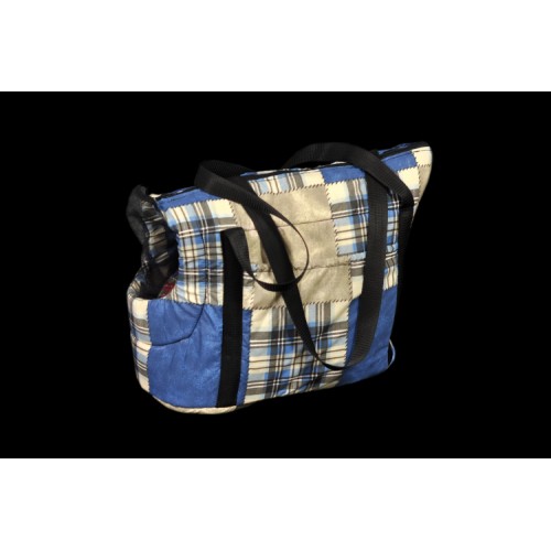 Сумка-перенесення для котів та собак Мур-Мяу Синя у клітку Сумка-перенесення для котів та собак Мур-Мяу Синя у клітку