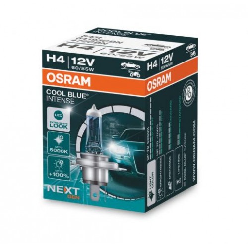 Галогенова лампа Osram H4 12V 60W P43t Cool Blue Intense Next Gen (64193CBN) в інтернет супермаркеті PbayMarket! Галогенова лампа Osram H4 12V 60W P43t Cool Blue Intense Next Gen (64193CBN) в інтернет супермаркеті PbayMarket!