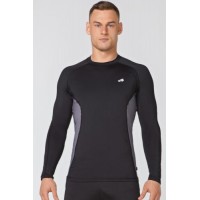 Чоловічий спортивний лонгслів Radical Fury Duo LS XXL Чорно-сірий (r0556)