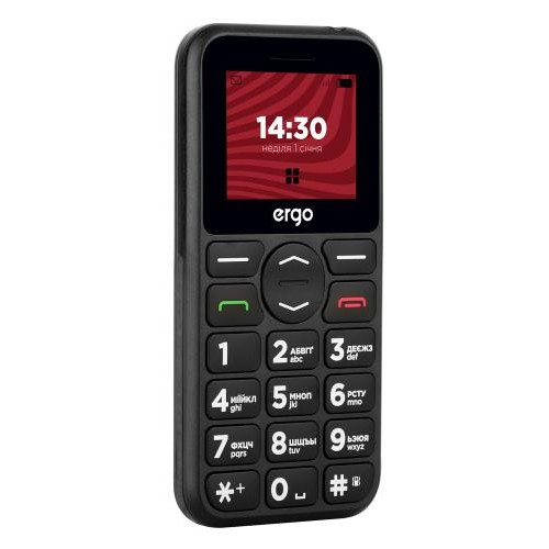 Мобільний телефон ERGO R181 Dual Sim Black (6653747) в інтернет супермаркеті PbayMarket!