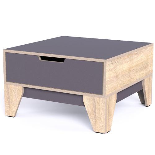 Журнальний столик Тиса Мебель СЖ-15 Сонома Графіт 42x70x70 см Журнальний столик Тиса Мебель СЖ-15 Сонома Графіт 42x70x70 см