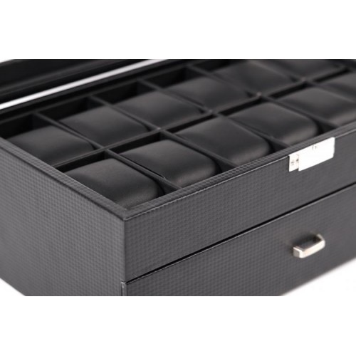 Скринька для зберігання годинників Craft 24PU.CARB.BL Чорний (24PU.CARB.BL) Скринька для зберігання годинників Craft 24PU.CARB.BL Чорний (24PU.CARB.BL)