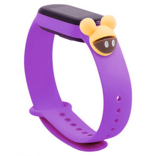 Ремінець Cartoon Strap для Xiaomi Mi Band 5 / 6 Purple Mickey Ремінець Cartoon Strap для Xiaomi Mi Band 5 / 6 Purple Mickey