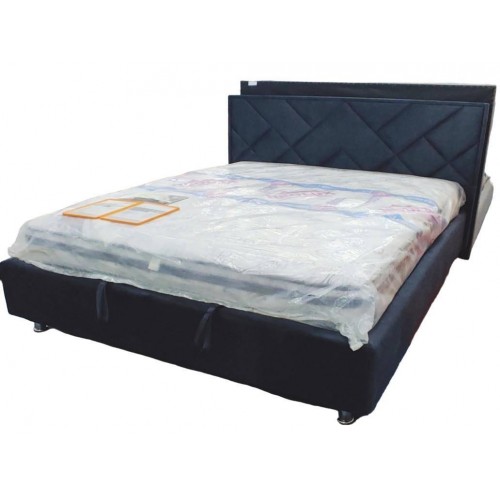 Ліжко BNB Dracar Premium 90 х 190 см Allure З додатковою металевою цільнозварною рамою Синій в інтернет супермаркеті PbayMarket!