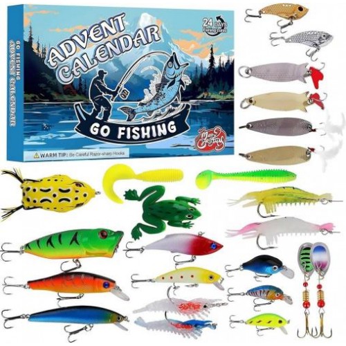Адвент-календар для риболовлі Fishing box 24в1 Fishing Tackle (H051244) Адвент-календар для риболовлі Fishing box 24в1 Fishing Tackle (H051244)