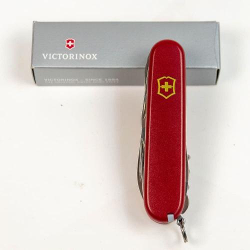 Складаний ніж Victorinox Huntsman Mat Червоний матовий лак з жовтым лого (1.3713_M0008p) Складаний ніж Victorinox Huntsman Mat Червоний матовий лак з жовтым лого (1.3713_M0008p)