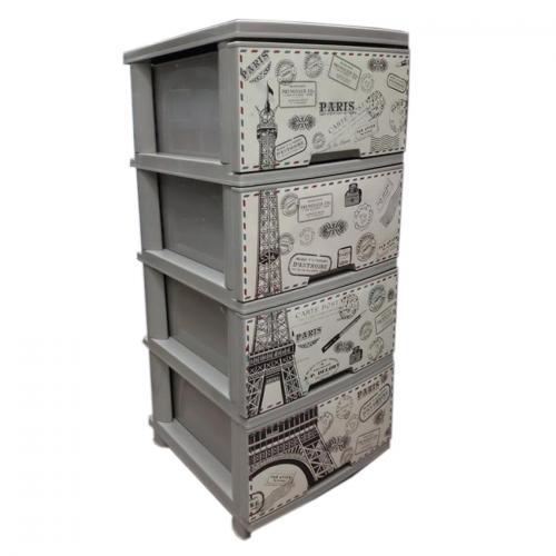 Комод Пластиковий Альона Париж; Кремовий. Комод Пластиковий Альона Париж; Кремовий.