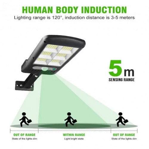 Ліхтар вуличний Solar Light BK-818-6 COB з датчиком руху на сонячній батареї (1762994013)
