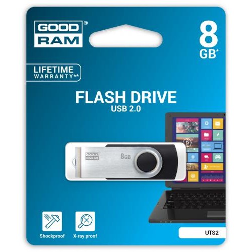 Флеш-накопичувач USB 8GB GOODRAM UTS2 (Twister) Black (UTS2-0080K0R11) в інтернет супермаркеті PbayMarket!