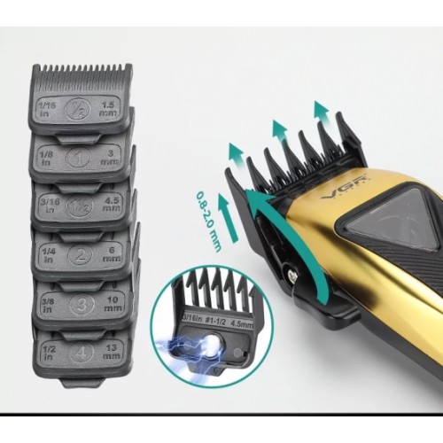 Машинка для стрижки VGR V-015 Pro 7Вт 2500 мАг Жовтий (2567341521) Машинка для стрижки VGR V-015 Pro 7Вт 2500 мАг Жовтий (2567341521)