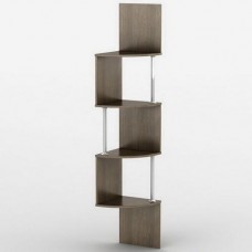 Полиця навісна Тиса Мебель Аудіо з Трубами Венге 1820x350x350 мм