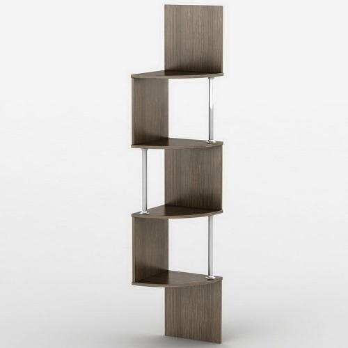 Полиця навісна Тиса Мебель Аудіо з Трубами Венге 1820x350x350 мм