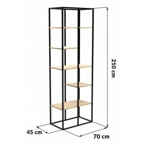 Стелаж GoodsMetall у стилі Лофт 2100х700х4500 СТЖ153 Стелаж GoodsMetall у стилі Лофт 2100х700х4500 СТЖ153