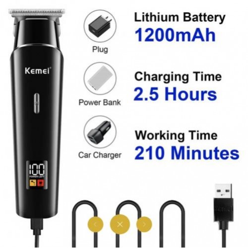 Машинка для стрижки волосся Kemei KM-1113 5 Вт Чорний (2390000005) Машинка для стрижки волосся Kemei KM-1113 5 Вт Чорний (2390000005)