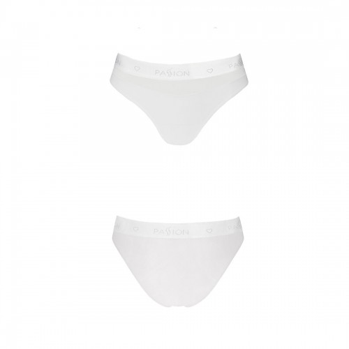 Трусики з прозорою вставкою Passion PS006 PANTIES white, size XL в інтернет супермаркеті PbayMarket!