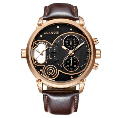 Годинник Guanqin GS19087 CL Gold-Black-Brown (GS19087GBBr) в інтернет супермаркеті PbayMarket!