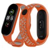 Ремінець Double Color Strap для Xiaomi Mi Band 5/6 Orange-Grey
