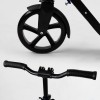Двоколісний самокат амортизатор складаний Best Scooter PU колеса 100 кг Black and blue (103471)
