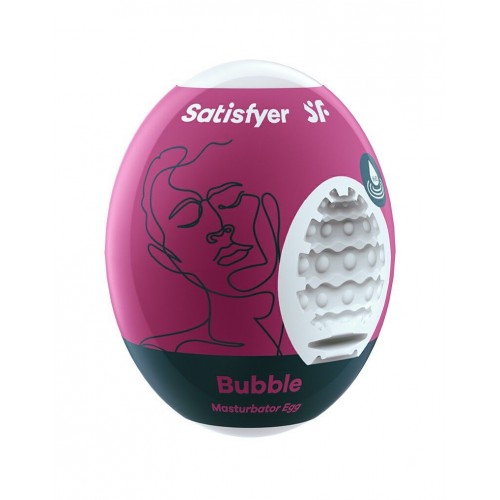 Самозмащувальний мастурбатор-яйце Satisfyer Masturbator Egg Bubble, одноразовий, не потребує змазки в інтернет супермаркеті PbayMarket!