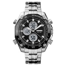 Чоловічий наручний класичний годинник Skmei 1302 Сріблястий