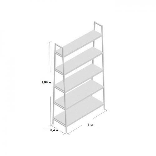 Стелаж GoodsMetall у стилі Лофт 1800х1000х400 СТЖ1144 Стелаж GoodsMetall у стилі Лофт 1800х1000х400 СТЖ1144