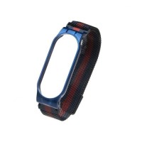 Ремінець для Xiaomi Mi Band 5 Milanese Loop Color Колір Синьо-Червоний Ремінець для Xiaomi Mi Band 5 Milanese Loop Color Колір Синьо-Червоний