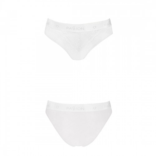 Трусики з широкою гумкою і мереживом Passion PS001 PANTIES white, size M в інтернет супермаркеті PbayMarket!