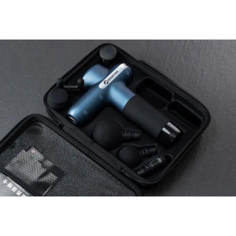 Масажер м'язовий Booster Lightsaber U1 6 насадок 2500 мАг Синій (1702034304)