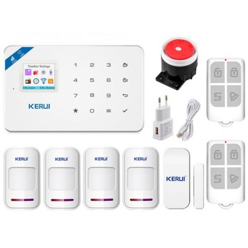 Сигналізація Wi-Fi Kerui W18 для 3-кімнатної квартири blank strong (JFJFJDRJ8DT7H) Сигналізація Wi-Fi Kerui W18 для 3-кімнатної квартири blank strong (JFJFJDRJ8DT7H)