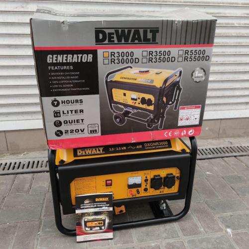 Генератор електрики тихий DeWalt DXGNR3000 3.5кВт мідна обмотка ручний стартер (1988436516) в інтернет супермаркеті PbayMarket!