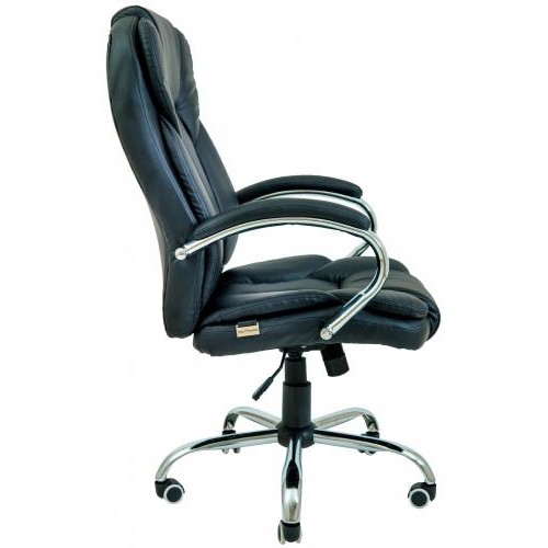Офісне крісло керівника Richman Гранде Хром М1 Tilt Чорне